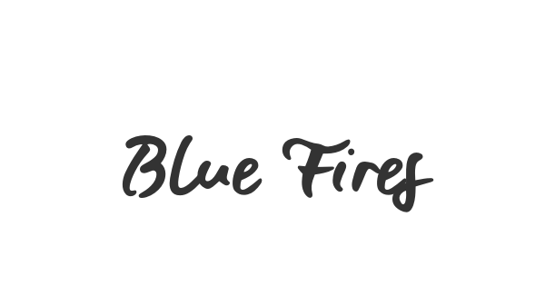 Blue Fires font thumb